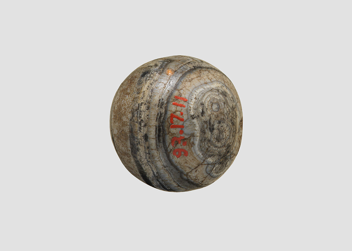 Stamp seal, Calcite, gray, Sasanian