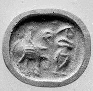 Stamp seal, Bronze, Sasanian 