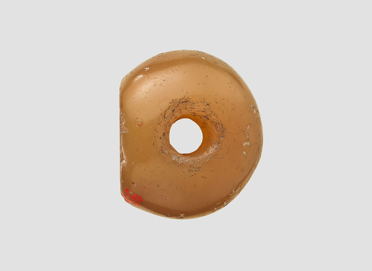 Stamp seal, Chalcedony, yellow, Sasanian