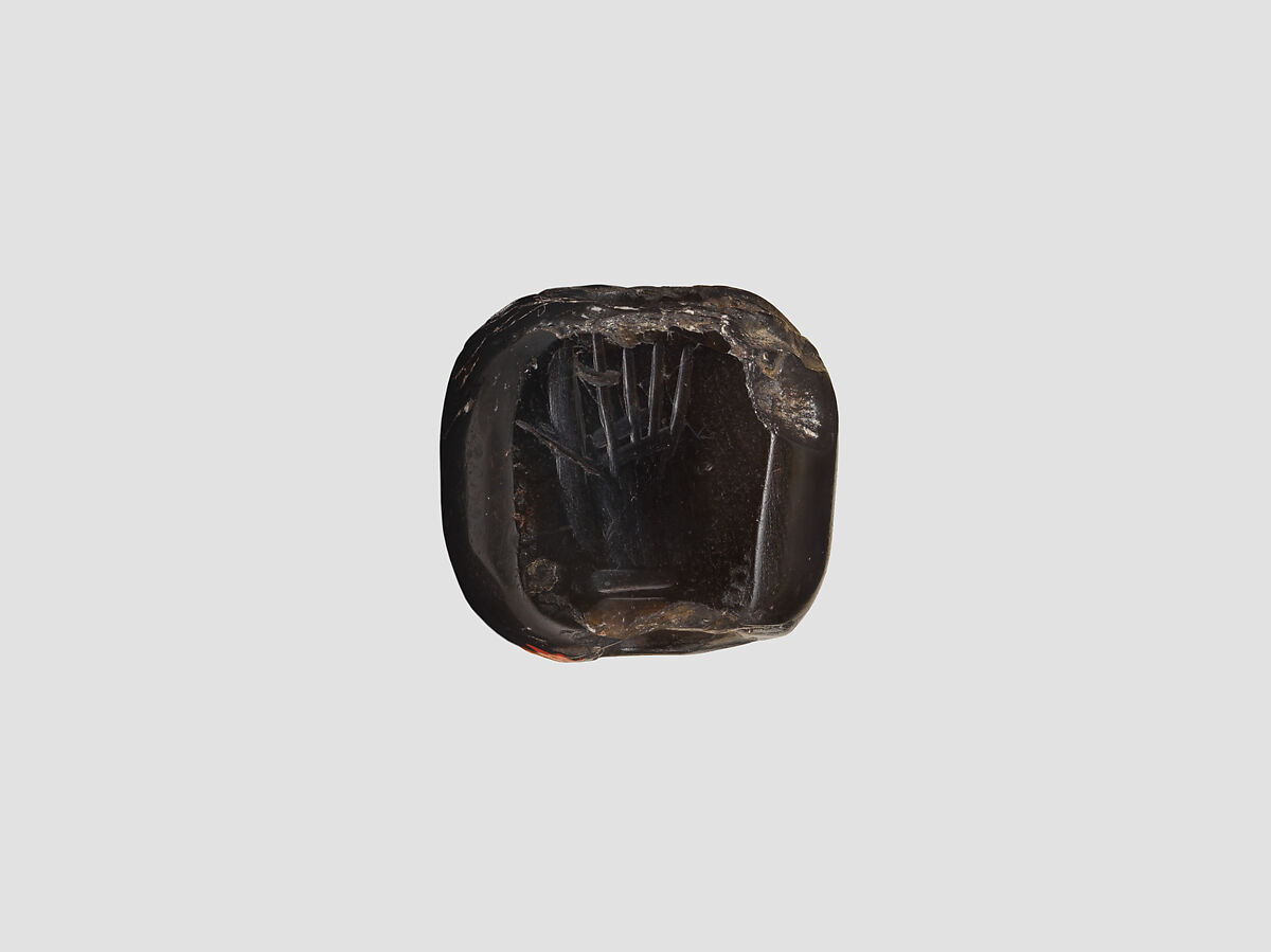 Stamp seal, Onyx, sardonyx, Sasanian