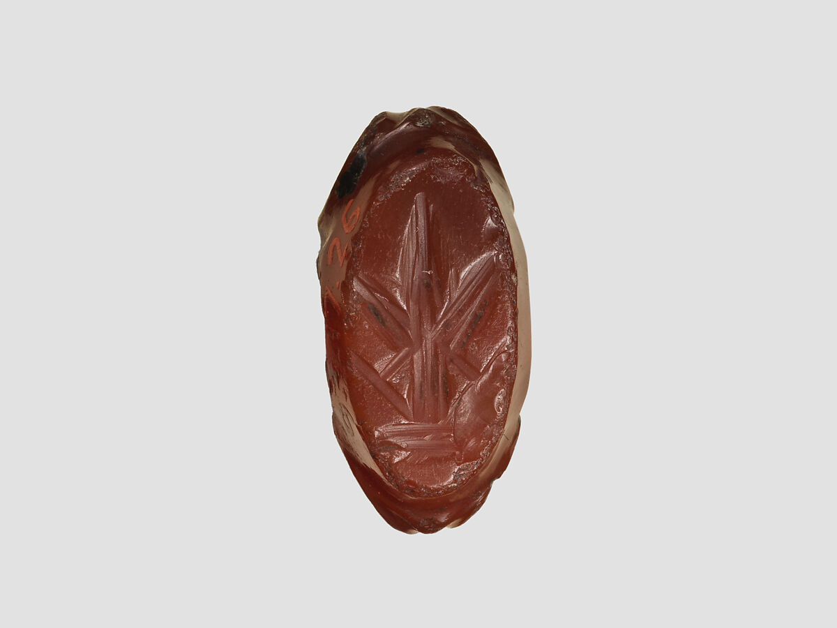 Stamp seal, Agate, Sasanian
