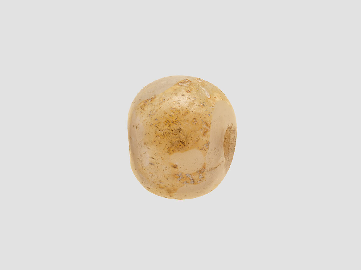 Stamp seal, Chalcedony, milky, Sasanian