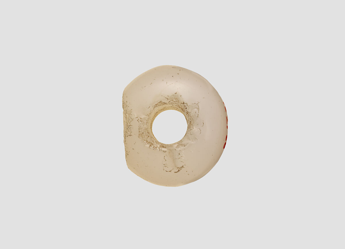 Stamp seal, Chalcedony, milky, Sasanian