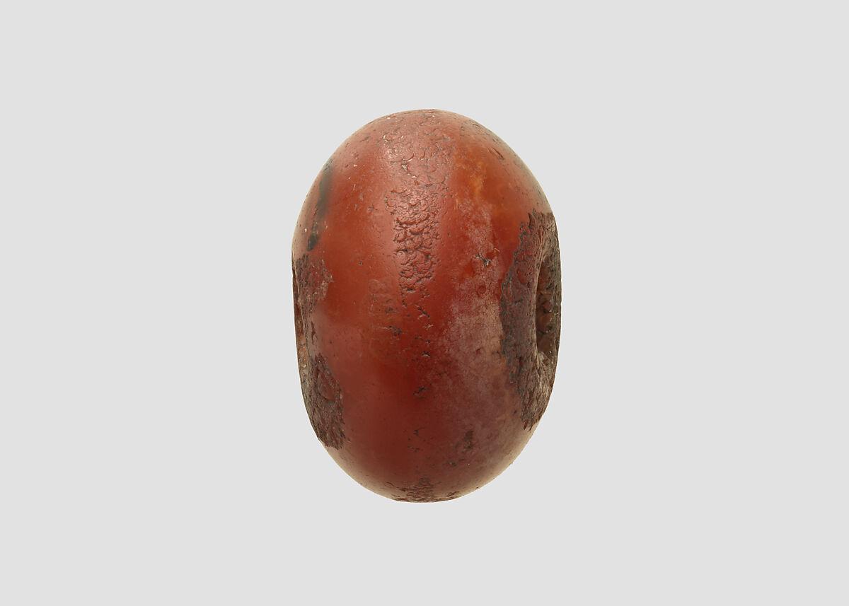 Stamp seal, Carnelian, discolored, Sasanian