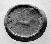 Stamp seal, Agate, banded, Achaemenid 