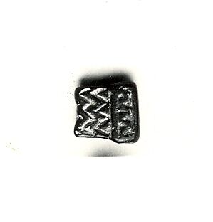 Amulet, Black steatite, Assyrian 