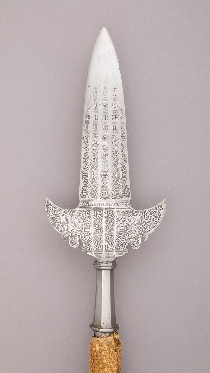 Partisan, Steel, wood, iron, textile, German