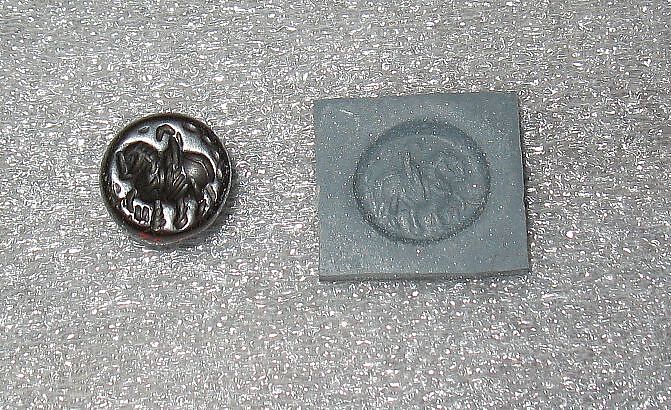 Stamp seal, Hematite, Sasanian 