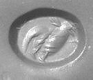 Stamp seal, Carnelian, Sasanian 