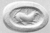 Stamp seal, Carnelian, Sasanian 