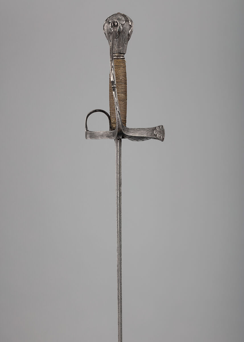 Rapier, Steel, wood, copper alloy, German