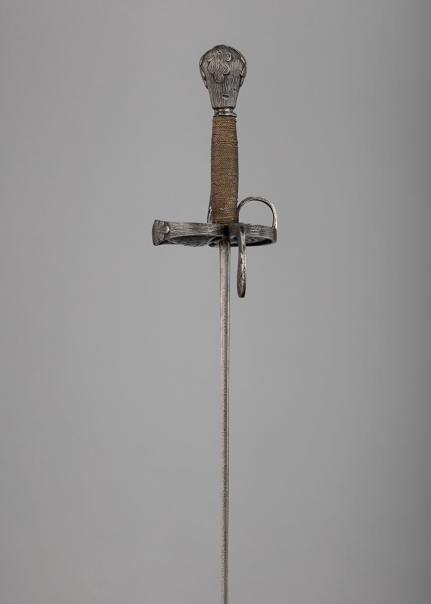 Rapier, Steel, wood, copper alloy, German