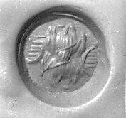 Stamp seal, Jasper, blood stone, Sasanian 