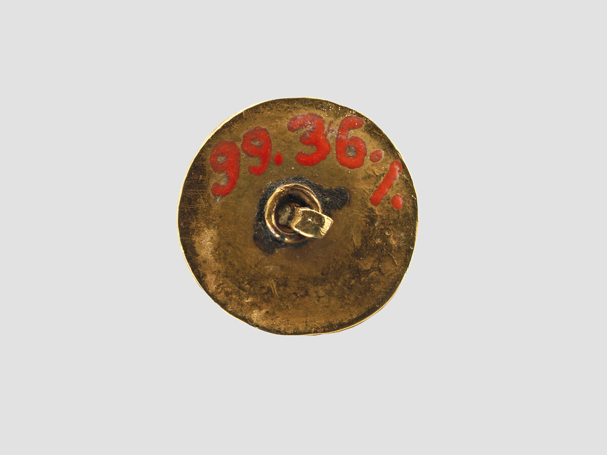 Cylinder seal, Onyx, modern gold mount, Achaemenid