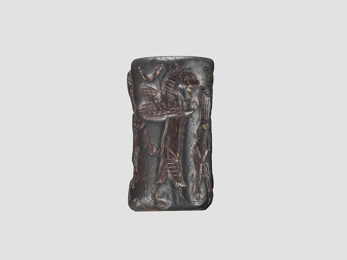 Cylinder seal, Hematite, Babylonian