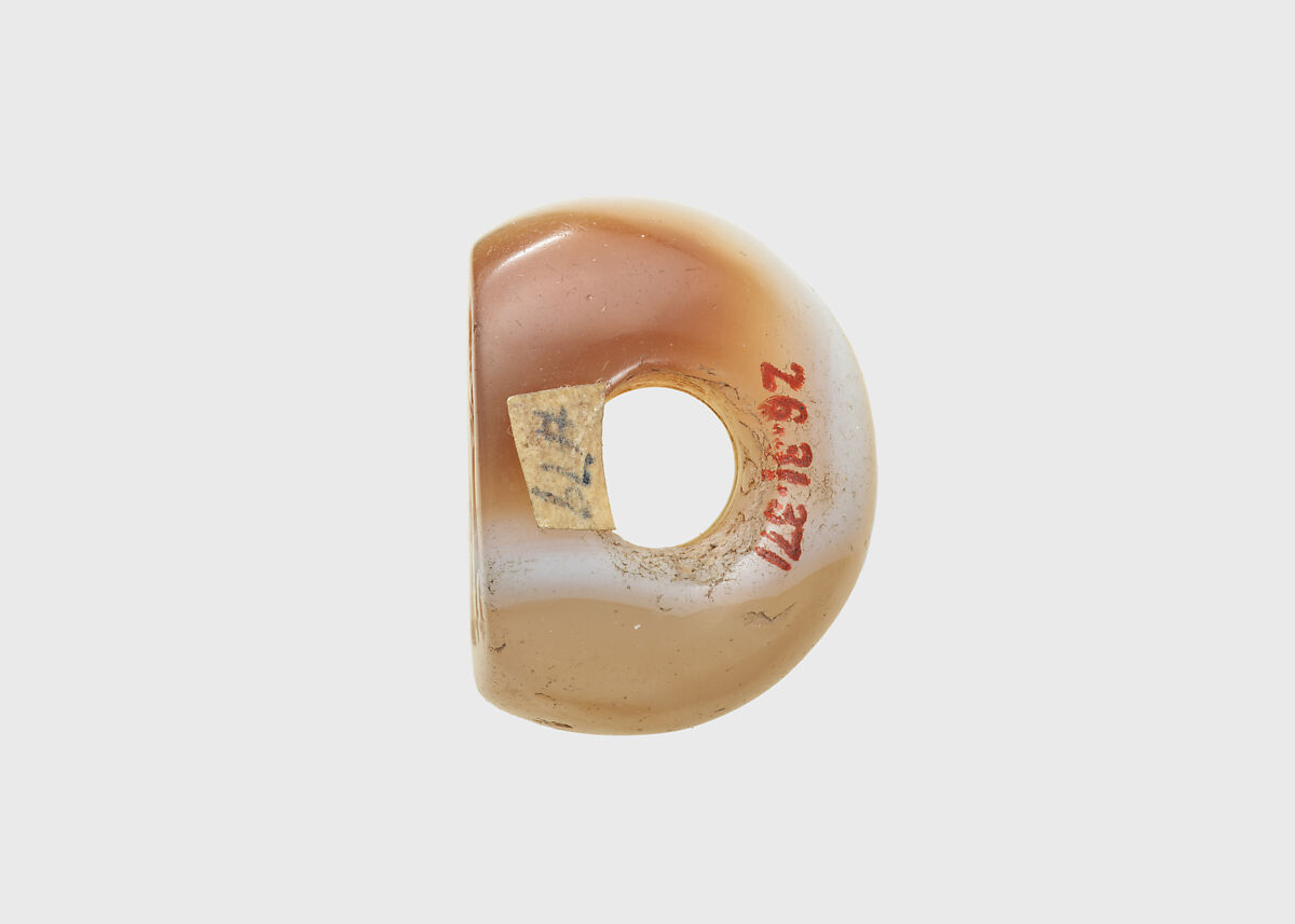 Stamp seal, Agate, banded, Sasanian