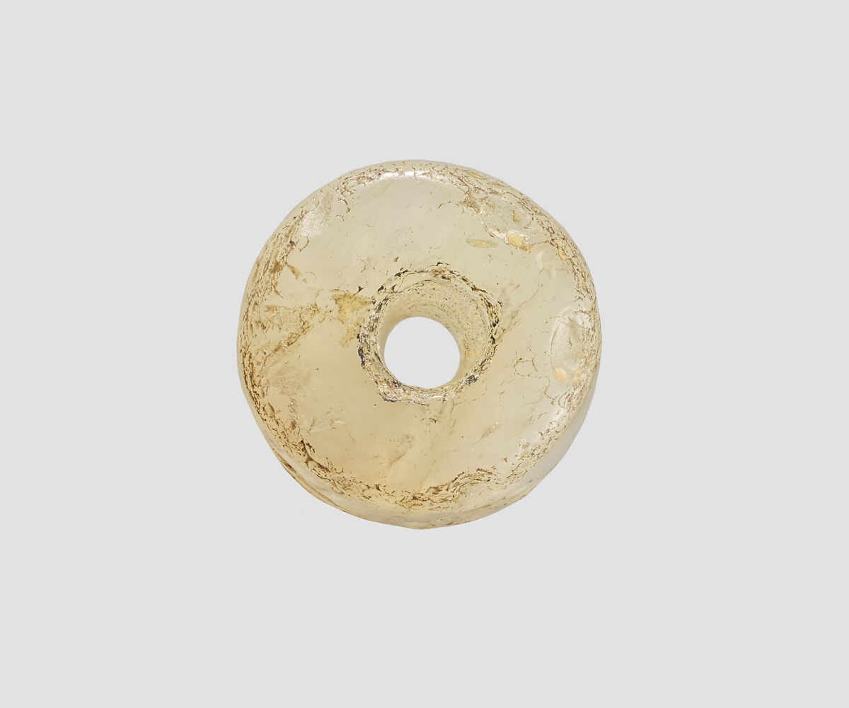 Cylinder seal with cultic scene, Flawed neutral Chalcedony (Quartz), Assyrian