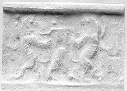 Cylinder seal, Limestone, Achaemenid 