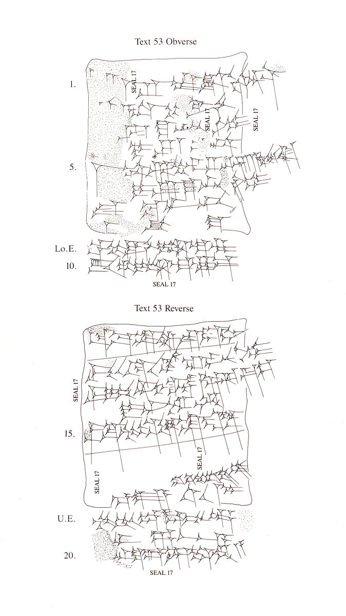 Cuneiform tablet impressed with cylinder seal: harvester contract, Clay, Babylonian