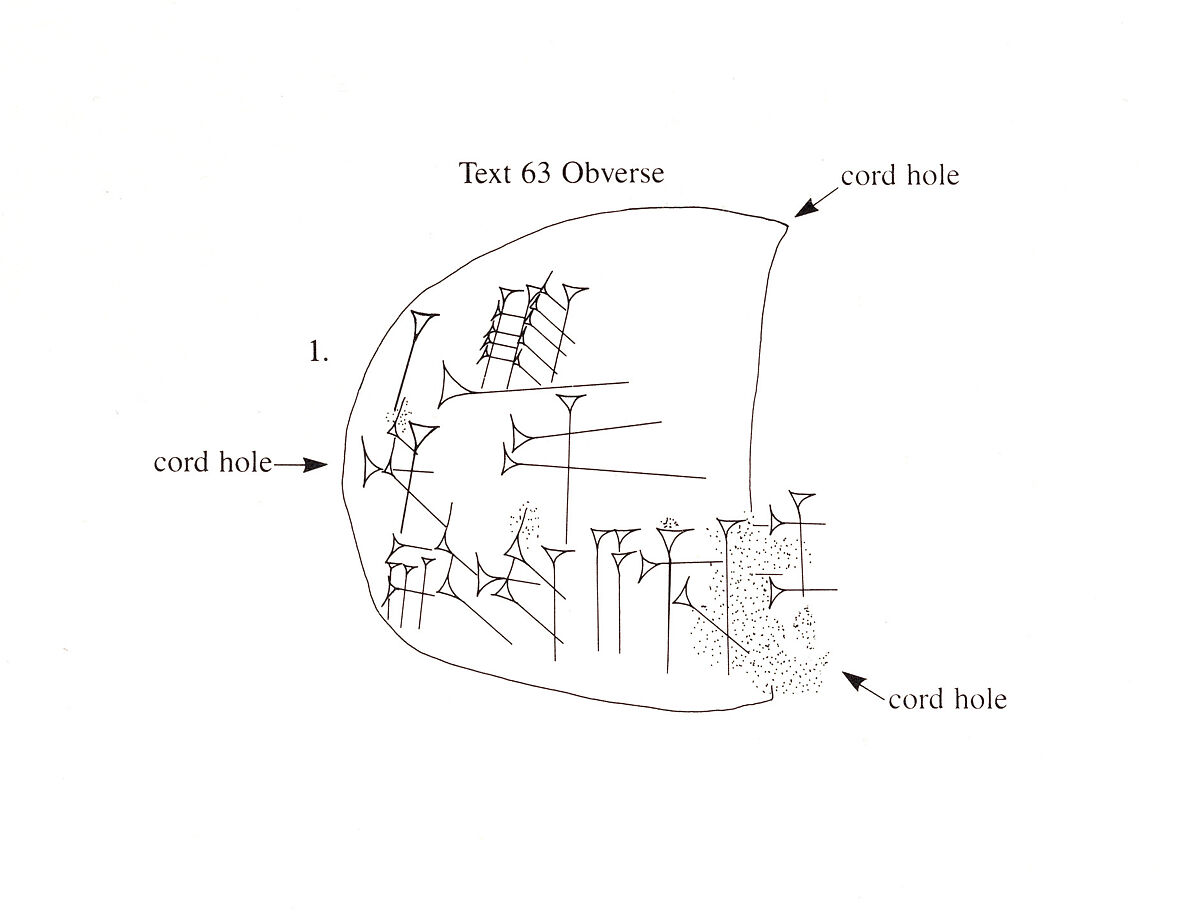 Cuneiform tablet: label, Clay, Babylonian