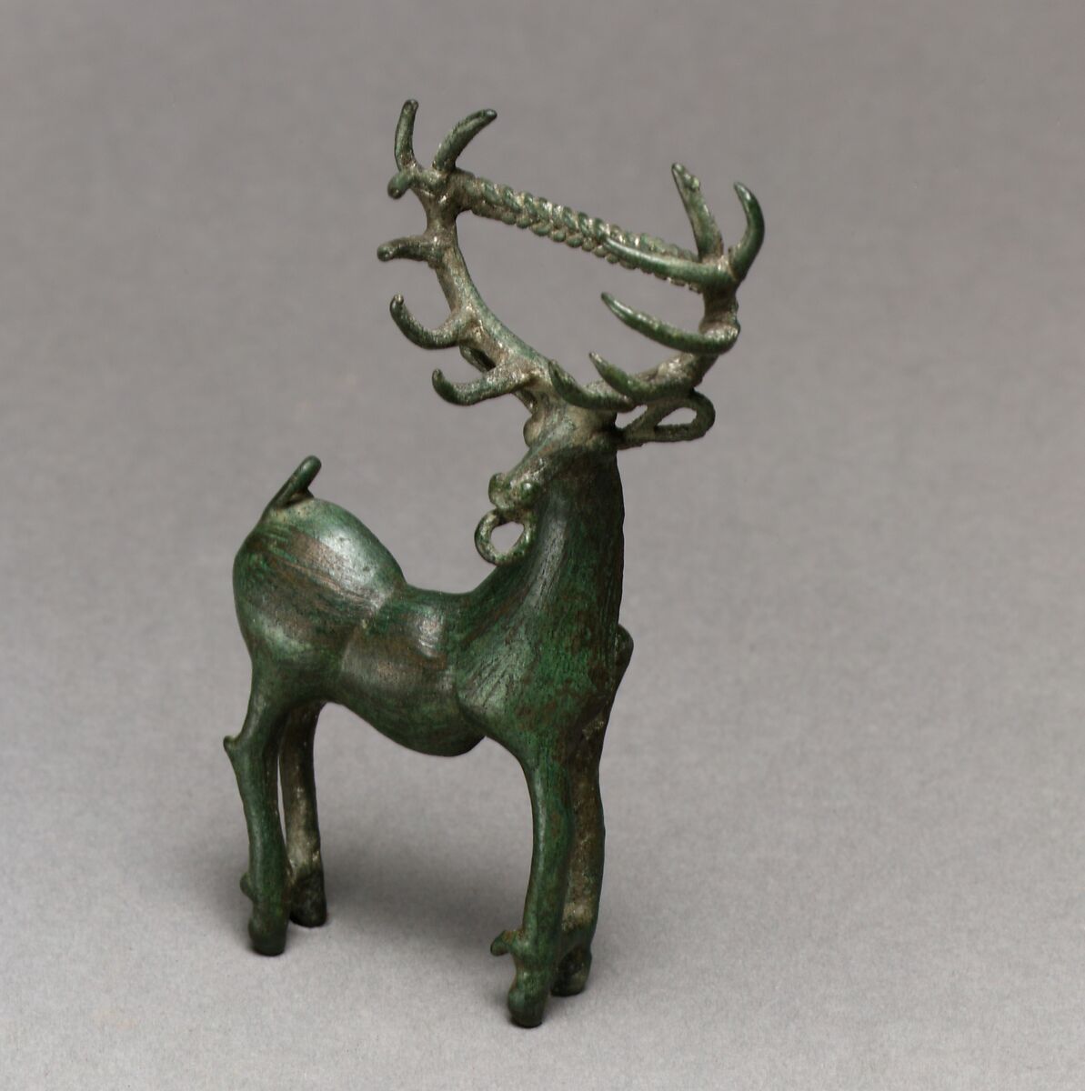 Brooch in the form of a stag, Bronze 