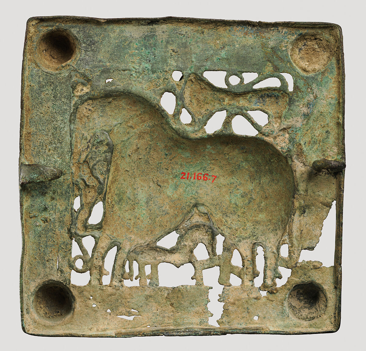 Belt clasp, Bronze (Cu, Sn, Zn, Pb alloy)