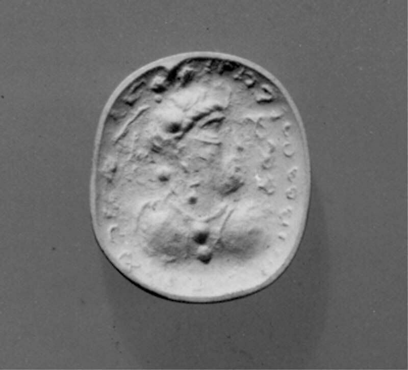Ring seal, Marble, alabaster, Sasanian
