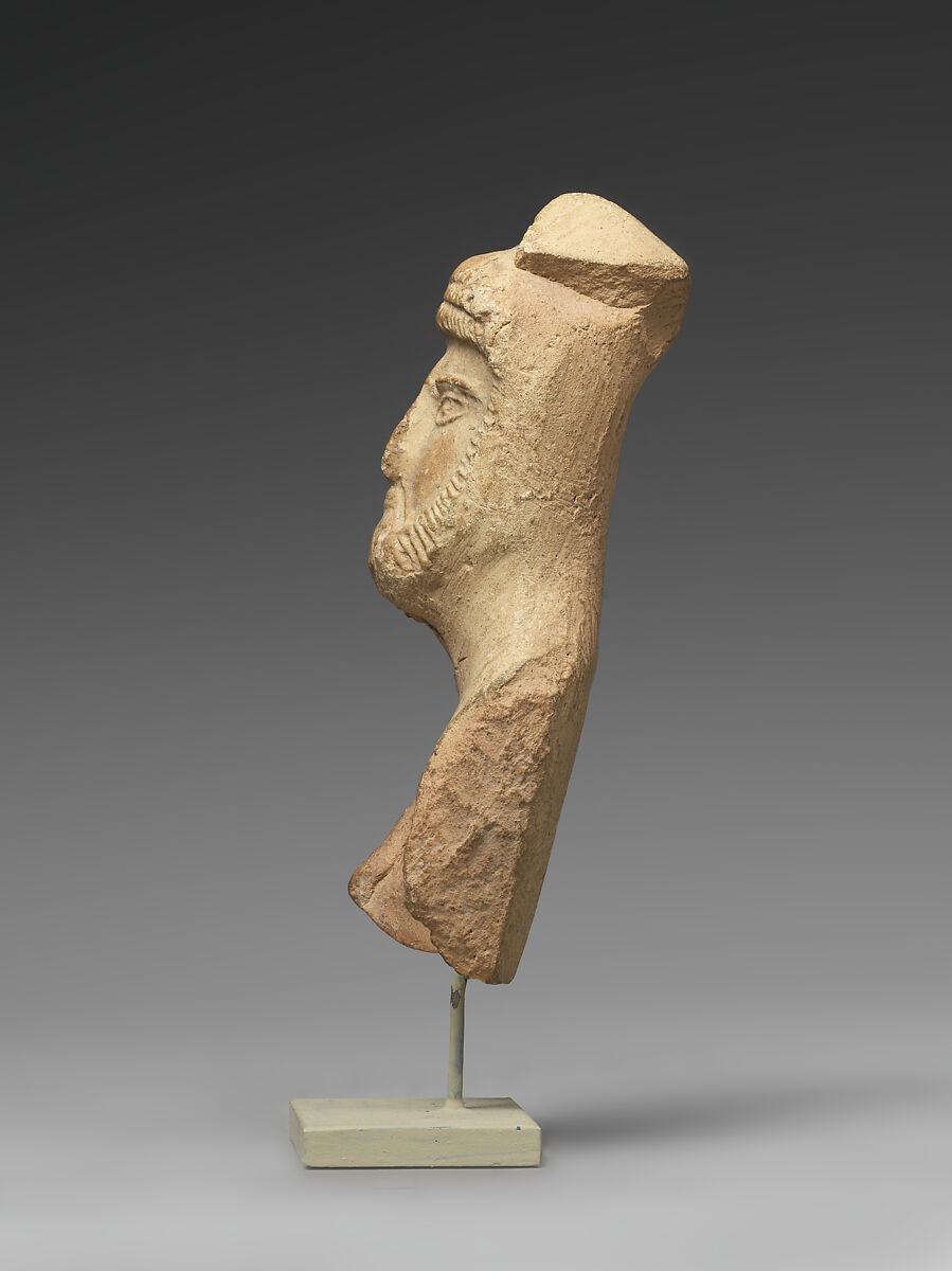 Figure of a horseman, Ceramic, Achaemenid