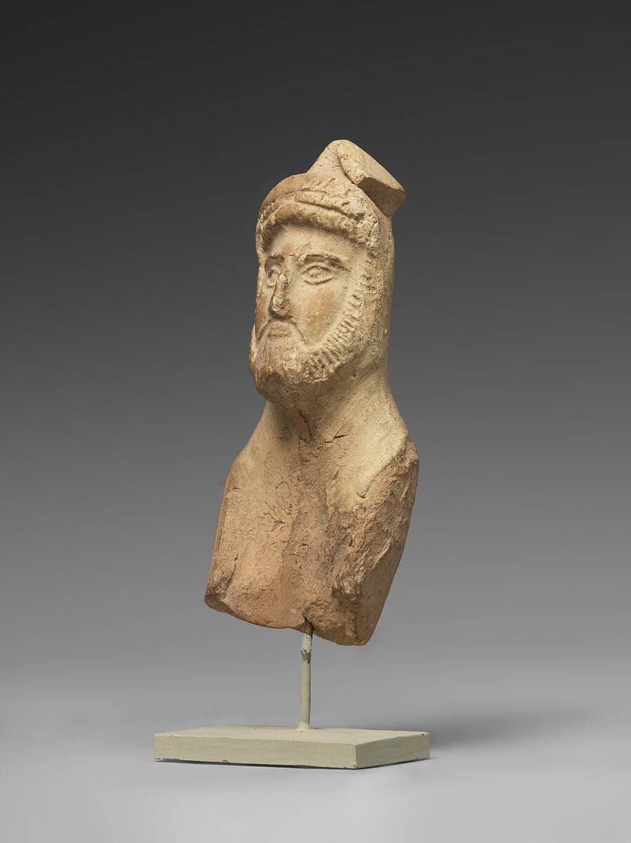 Figure of a horseman, Ceramic, Achaemenid