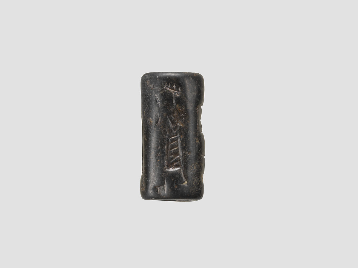 Cylinder seal, Serpentine, Old Assyrian Trading Colony