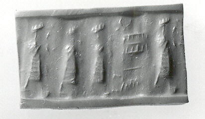 Cylinder seal, Serpentine, Old Assyrian Trading Colony 