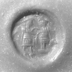 Stamp seal, Hematite, Sasanian 