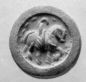 Stamp seal, Hematite, Sasanian 