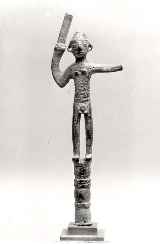 Smiting god figure, Bronze, Canaanite 
