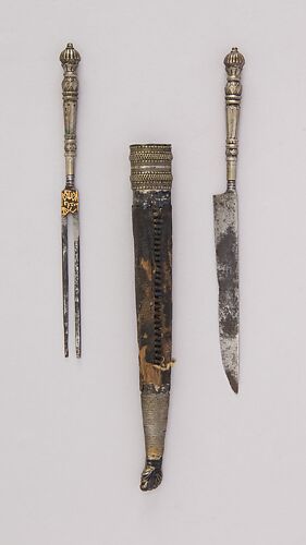 Knife and Fork with Sheath