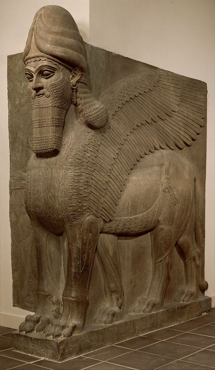 Human-headed winged lion (lamassu) | Assyrian | Neo-Assyrian | The  Metropolitan Museum of Art