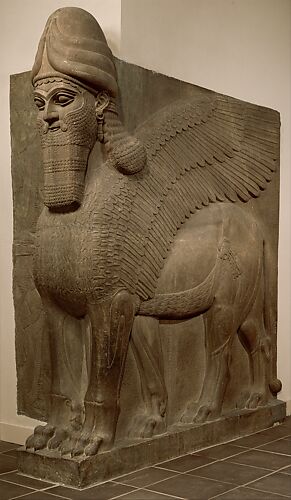 Human-headed winged lion (lamassu)