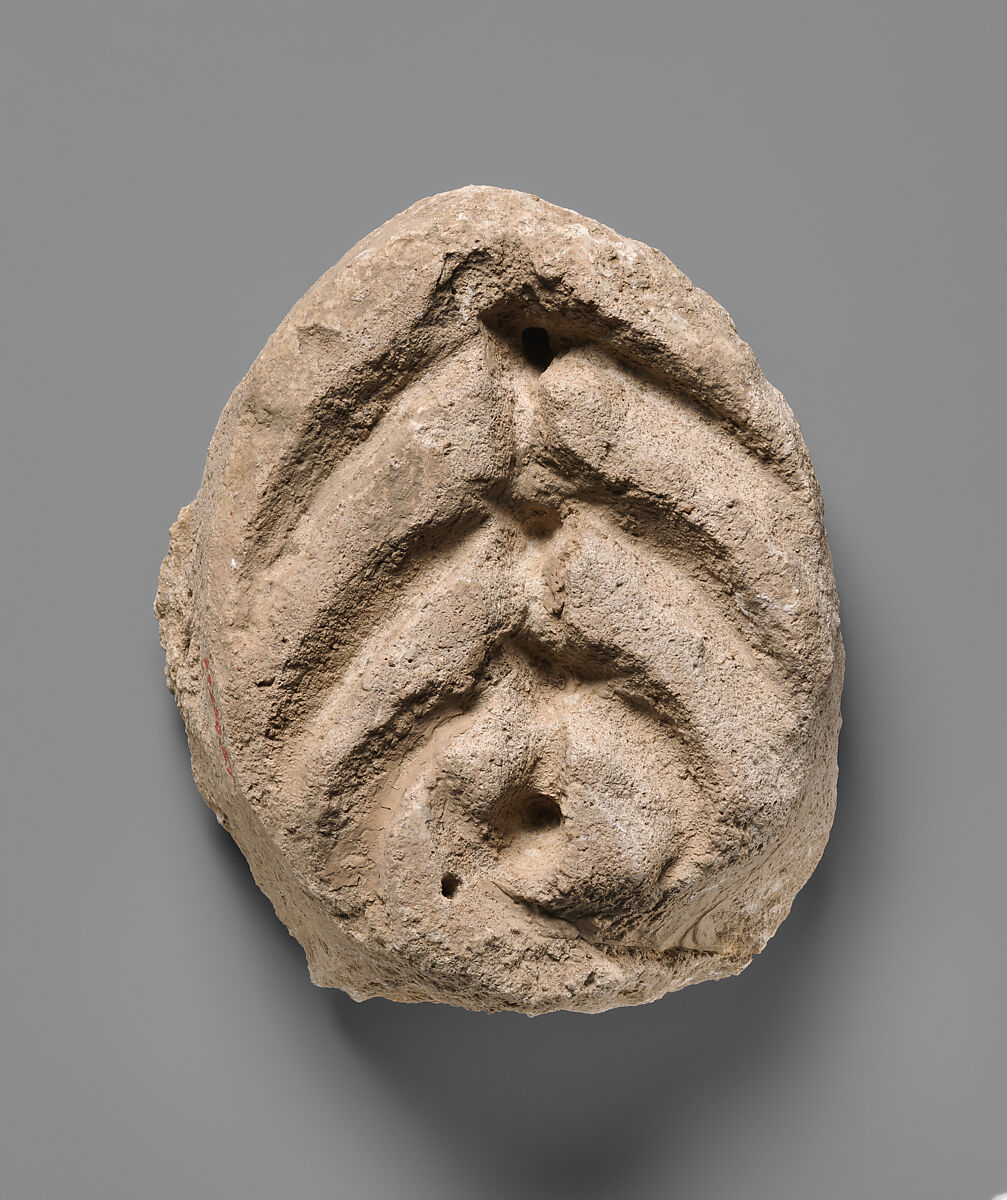 Relief fragment, Stucco, Sasanian or Islamic 