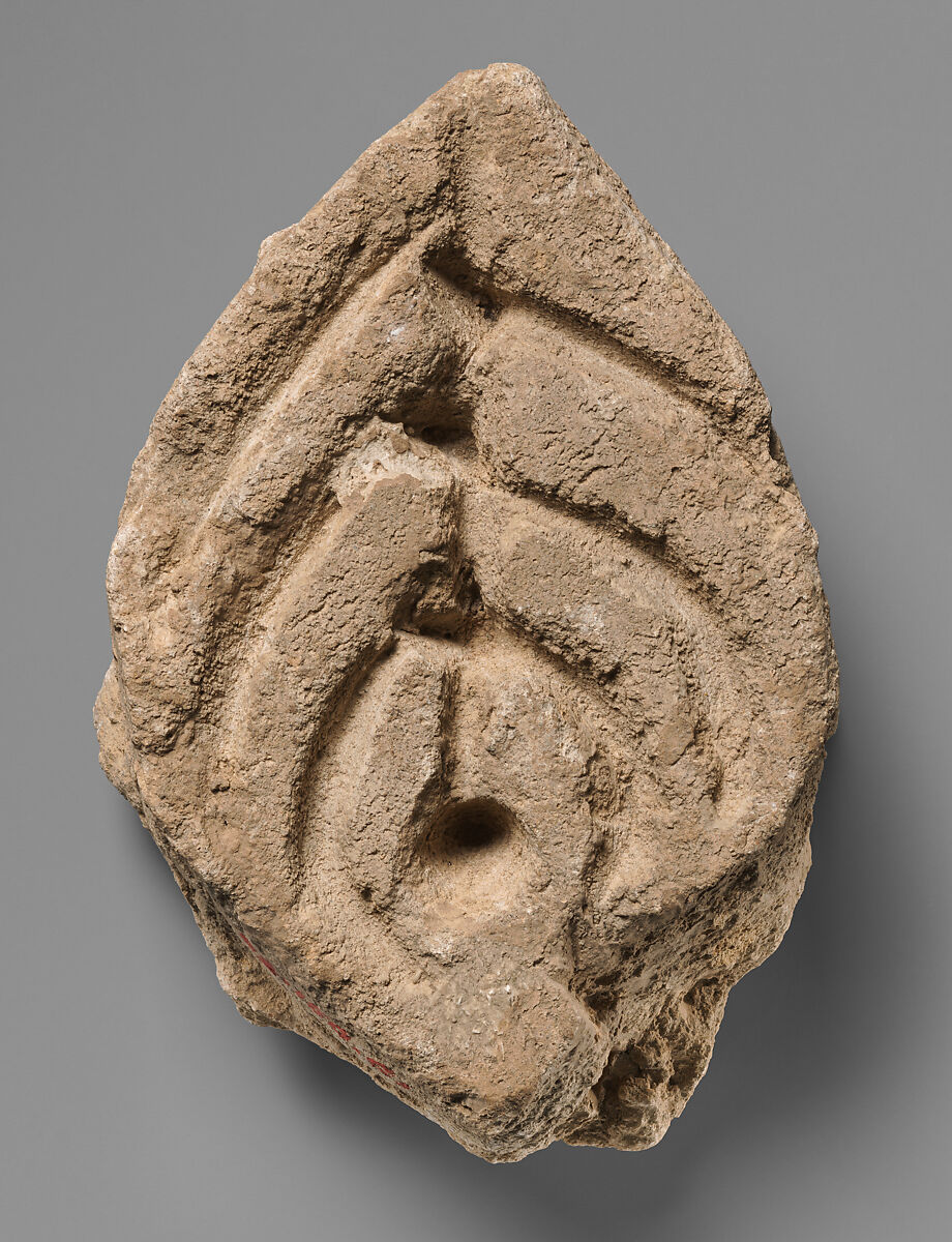 Relief fragment, Stucco, Sasanian or Islamic 