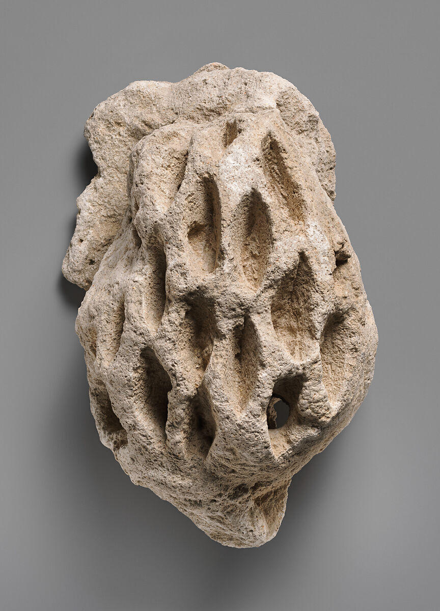 Relief fragment, Stucco, Sasanian or Islamic 