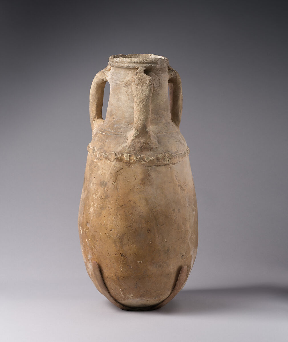 Storage jar, Ceramic, Parthian or Sasanian 