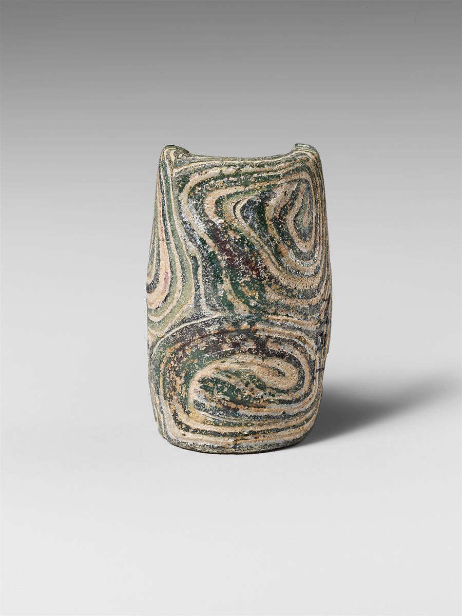 Mosaic bead, Glass, Sasanian 