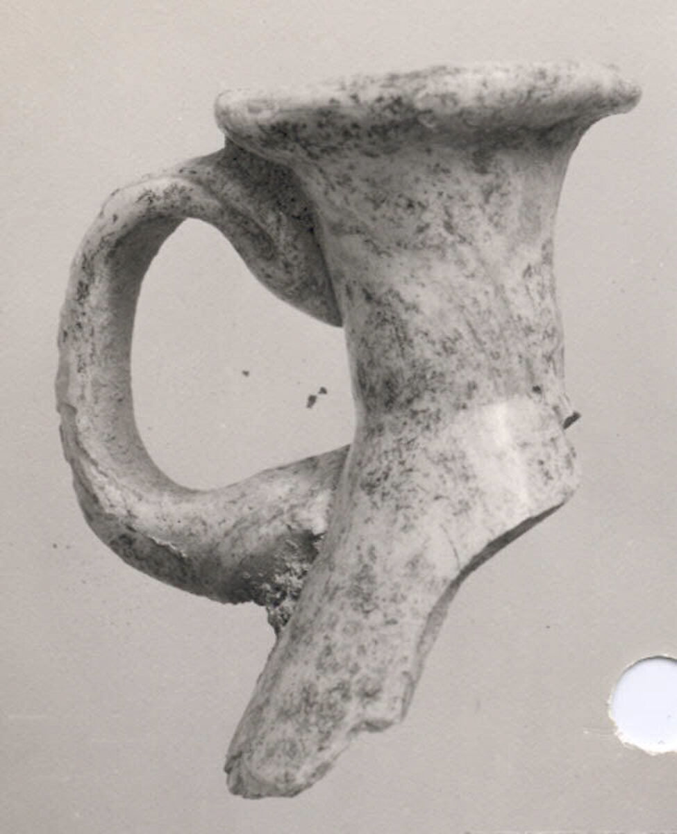 Neck and handle of Jug, Glass, Sasanian 