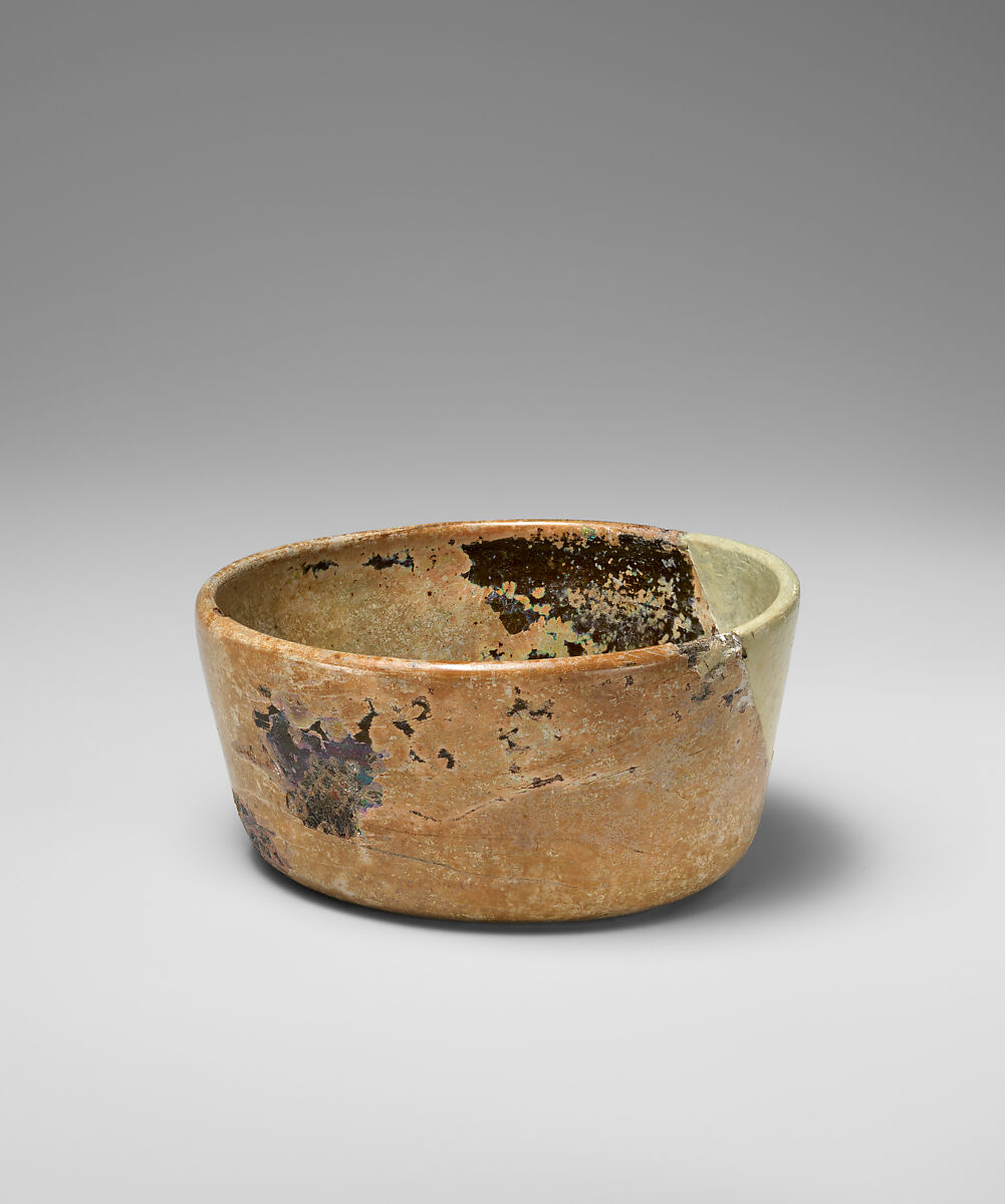 Dish, Glass, Sasanian