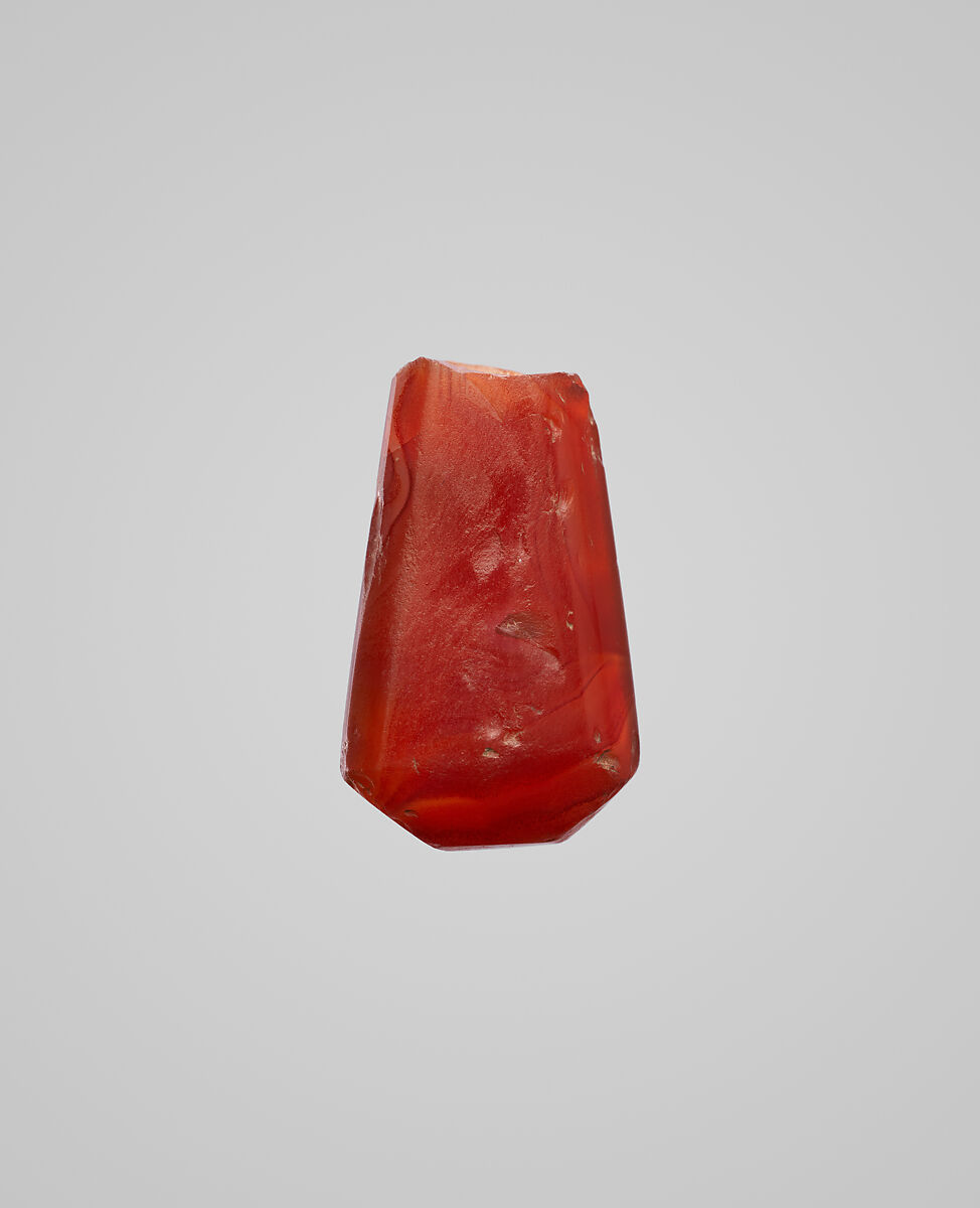 Pendant fragment, Carnelian, Sasanian 