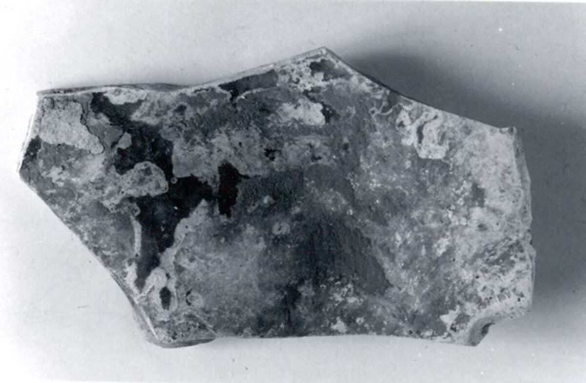 Glass vessel fragment, Glass, Sasanian 