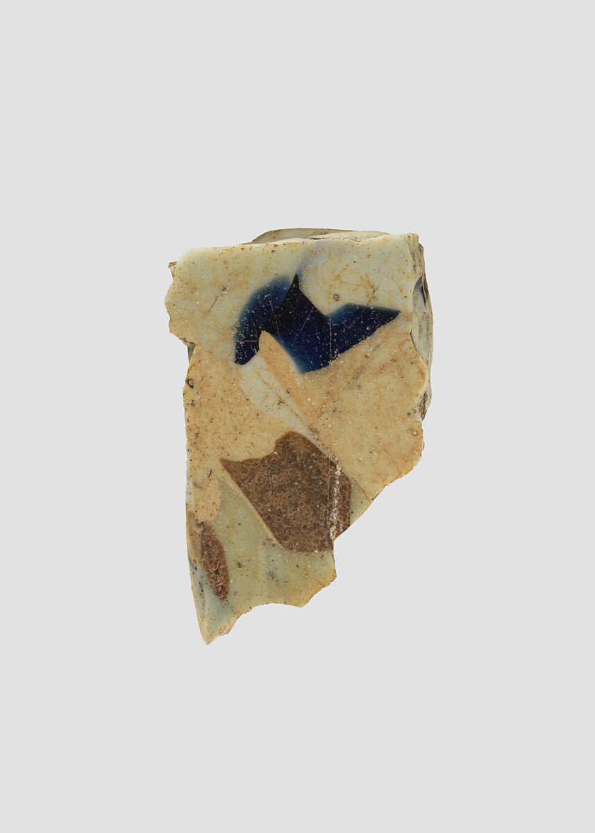 Plaque, Glass, Sasanian 