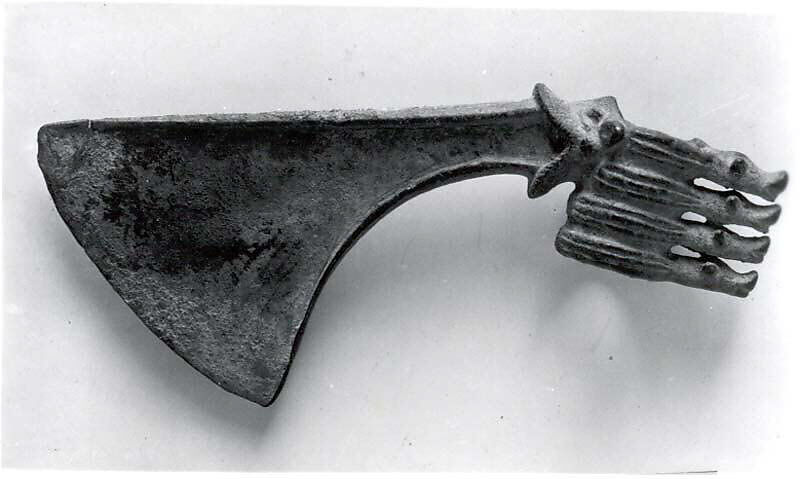 Spiked axe head, Bronze, Iran 