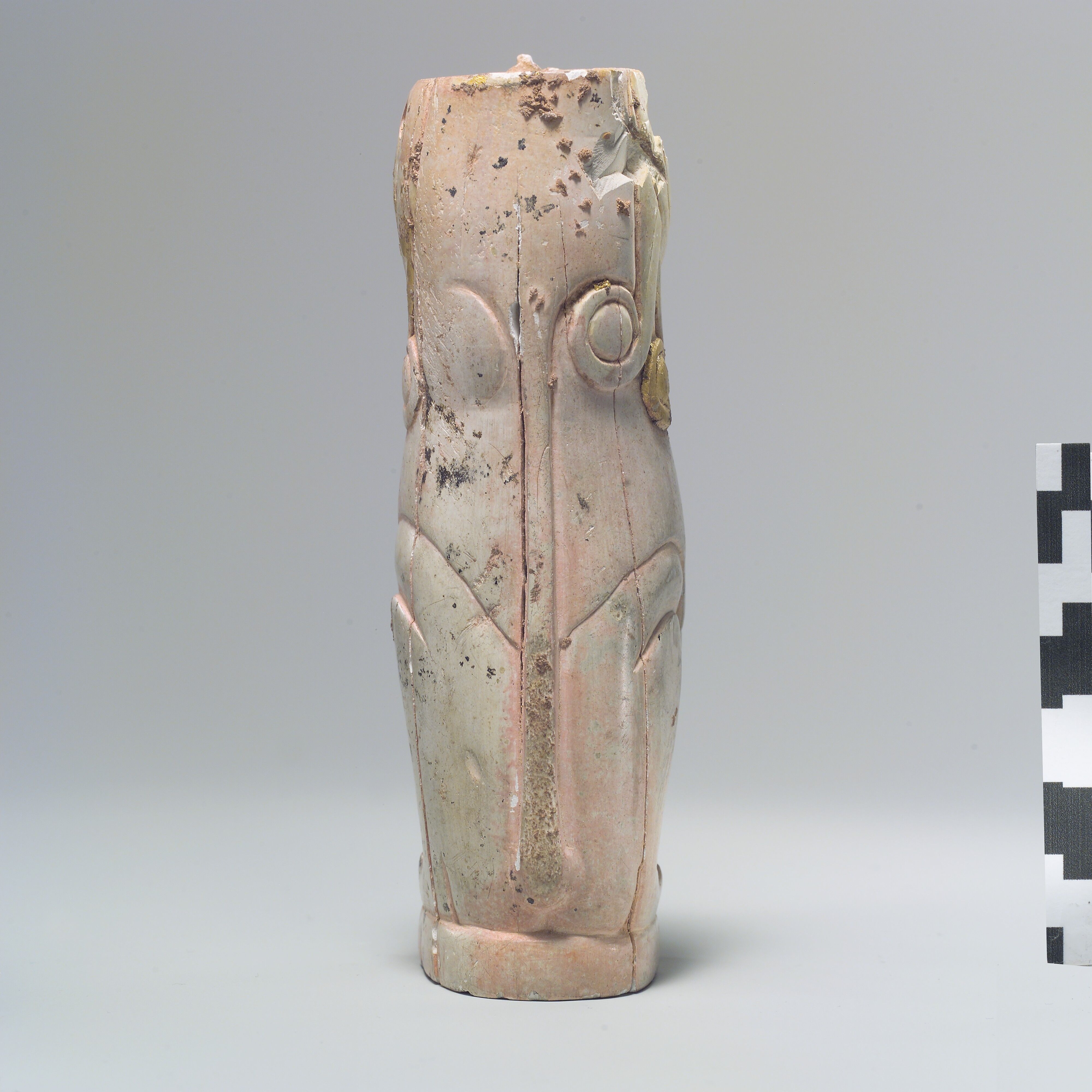 Furniture support: female sphinx with Hathor-style curls - Old