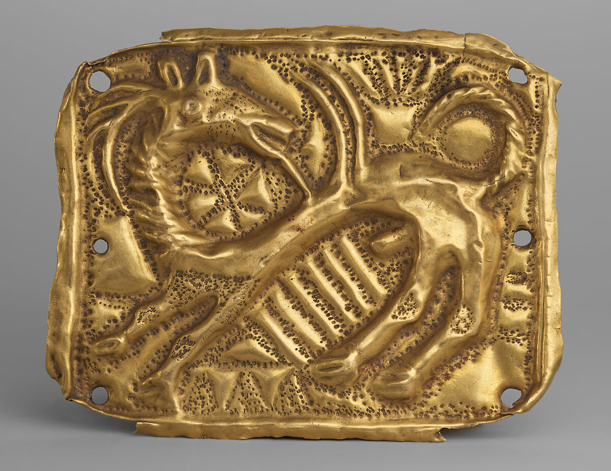Plaque, Gold, Scytho-Sarmatian 
